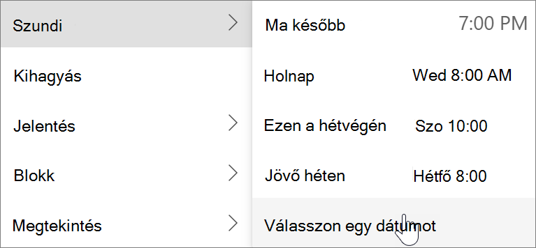 Késleltetés használata az új Windows Outlookban