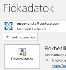Új fiók hozzáadása