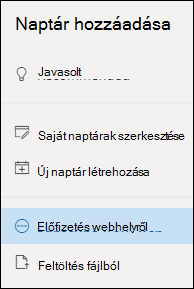 Feliratkozás naptárra