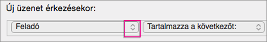 Click chevrons to open the list