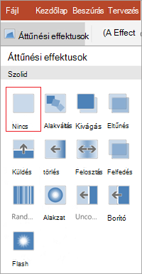 Áttűnések eltávolítása