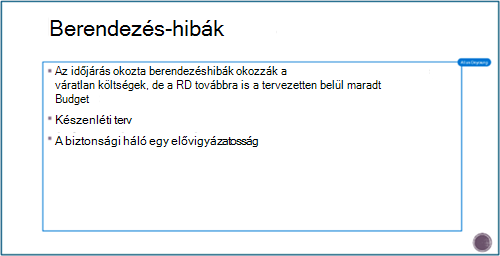 A PowerPoint együttműködési folyamatának képernyője
