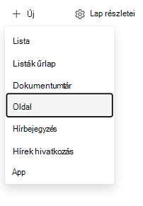 Lap belépési pontjának létrehozása