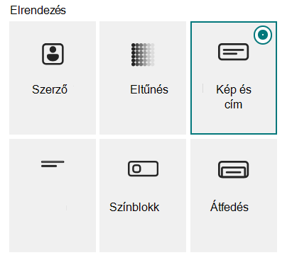 A Transzparens kijelző hat elrendezése