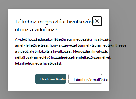 megosztási hivatkozás létrehozása