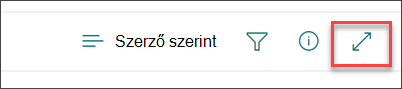 Képernyőkép a Tartalom kibontása tálcáról