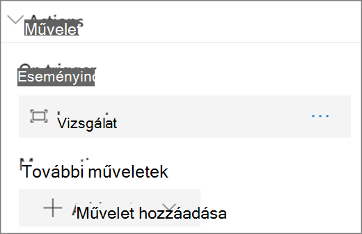 Képművelet beállításai