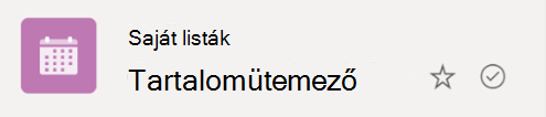 A bekarikázott pipa szimbólum azt jelzi, hogy a lista szinkronizálása folyamatban van a felhőből a windowsos eszközre.