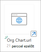 Képernyőkép egy modern SharePoint-dokumentumtár új URL-címéről.