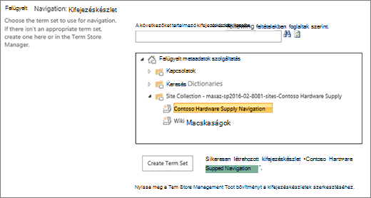 Kifejezéskészlet kiválasztása