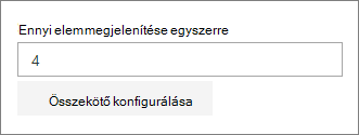 Összekötő tulajdonságpanelje