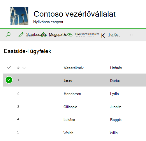 SharePoint Online-lista