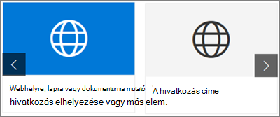 A kompakt és a filmszalag gyorshivatkozásainak összehasonlítása