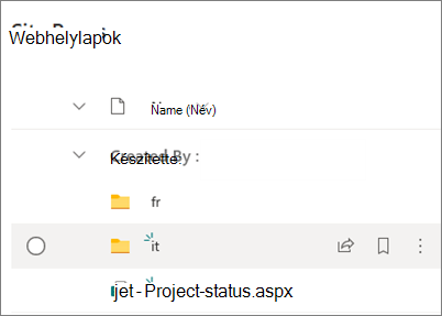 Fordítási mappák