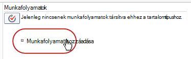 Munkafolyamat hozzáadása hivatkozás