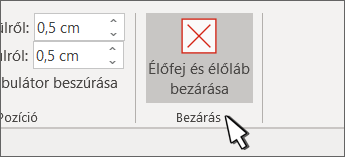 Az Élőfej bezárása gomb