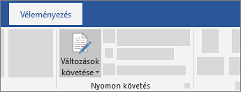 Változások követése