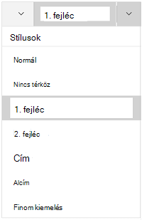 Stílusok