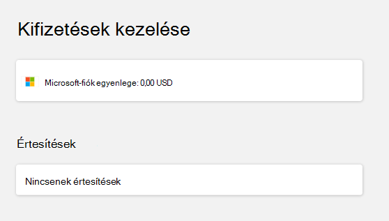 Bejelentkezés után ellenőrizze a számla egyenlegét.