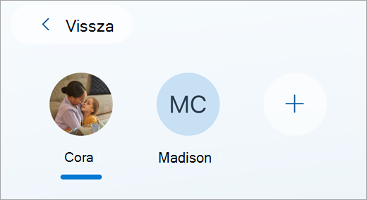 Családi avatarok forgótára az identitást fenyegető fenyegetést figyelő képernyőn.