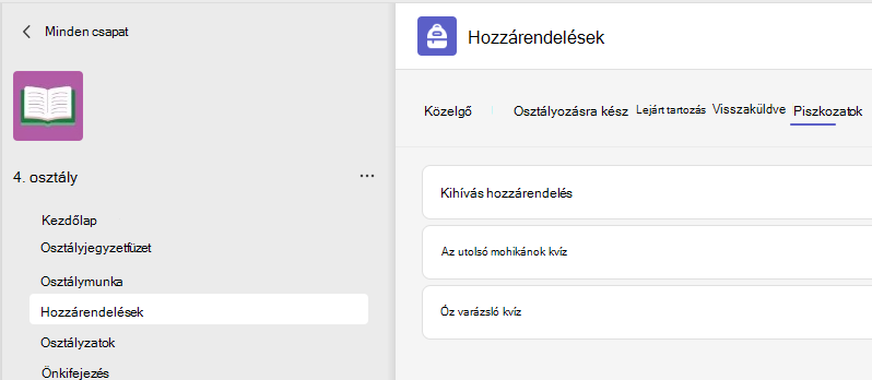 Hozzárendelések