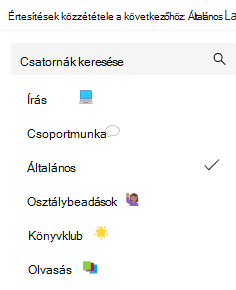 Képernyőkép a csatorna értesítéseiről.
