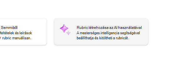 Rubrika létrehozása AI használatával