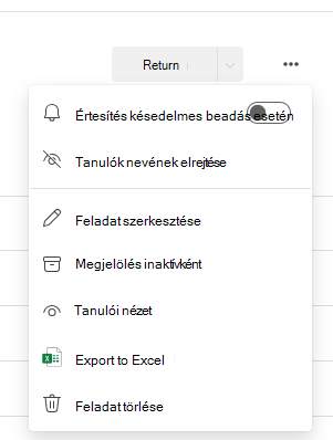 Képernyőkép az értesítési beállításról.