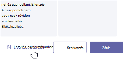 Töltsön le egy értékelési útmutatót .csv fájlként.
