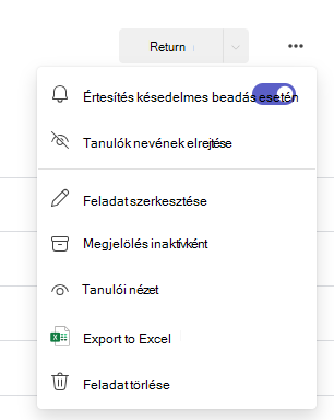 Beállítások párbeszédpanel