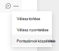 Képernyőkép a pontszámok közzététele lehetőségről.