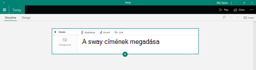 A sway címének megadása