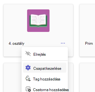 Csapat kezelése