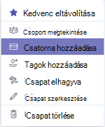 Csatorna hozzáadása