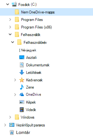 Fájlkezelő nézet