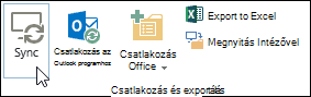 Sync option on the Library tab in the ribbon