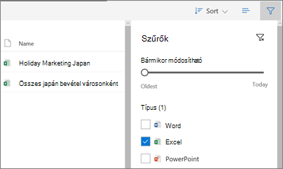 Képernyőkép a Velem megosztva nézet illesztéséről a OneDrive Vállalati verzió szolgáltatásban