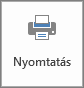 A Nyomtatás gomb a Backstage nézetben