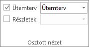 Timeline check box in Project