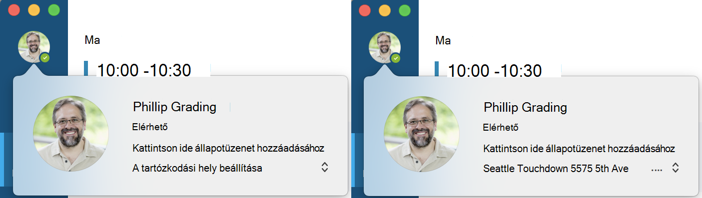 E-911-hívások helyének beállítása