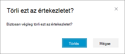 Erősítse meg, hogy törölni kívánja az értekezletet