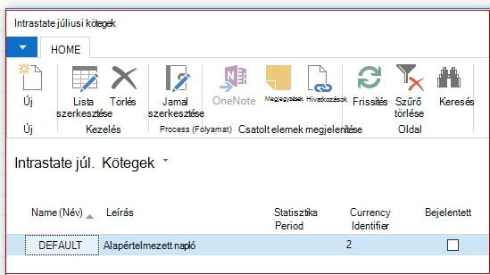 Instrastat Jnl. Batches