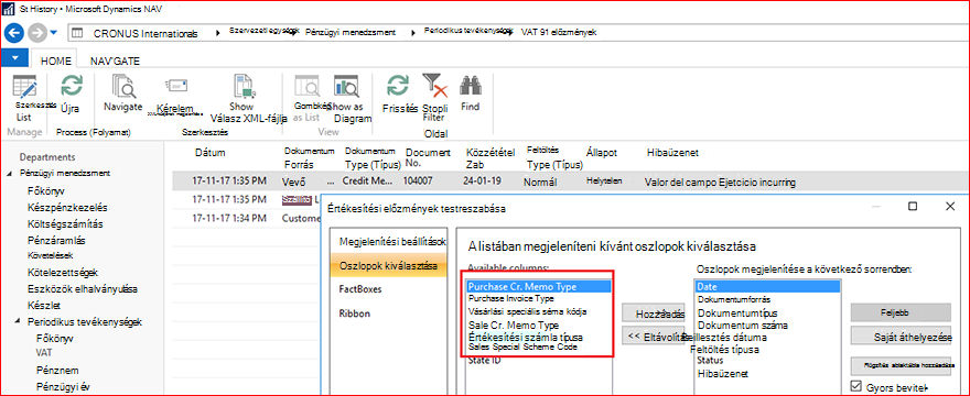 Képernyőkép a dokumentum módosításáról