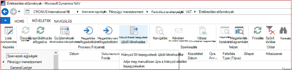 SII előzmények
