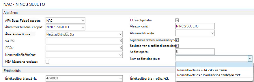 SII-adatok áfa feladási csoportokban