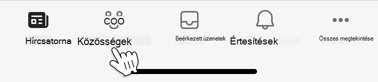 A közösségi navigáció mobilfelületének képe