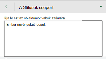 A Helyettesítő szöveg párbeszédpanel az Android Excel-ben.