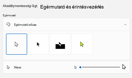 Egérmutató & érintéssel a Gépházban