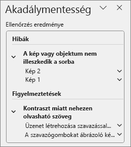 Ellenőrzés eredménye