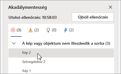 Hibaelem kiválasztása